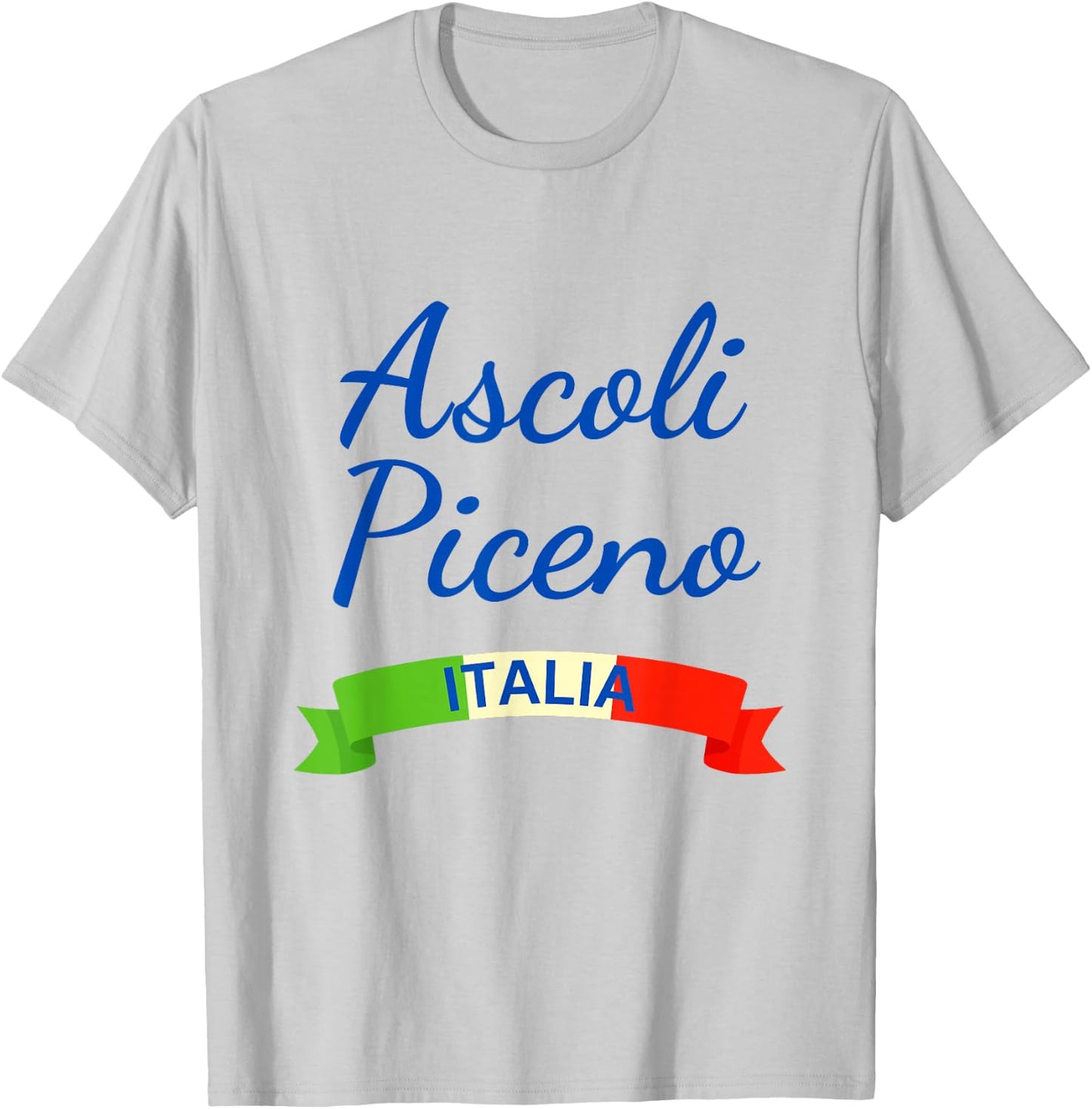 Ascoli Piceno Italy Flag Roma Italia Matching Italian T-Shirt - T-Shirt | Ash