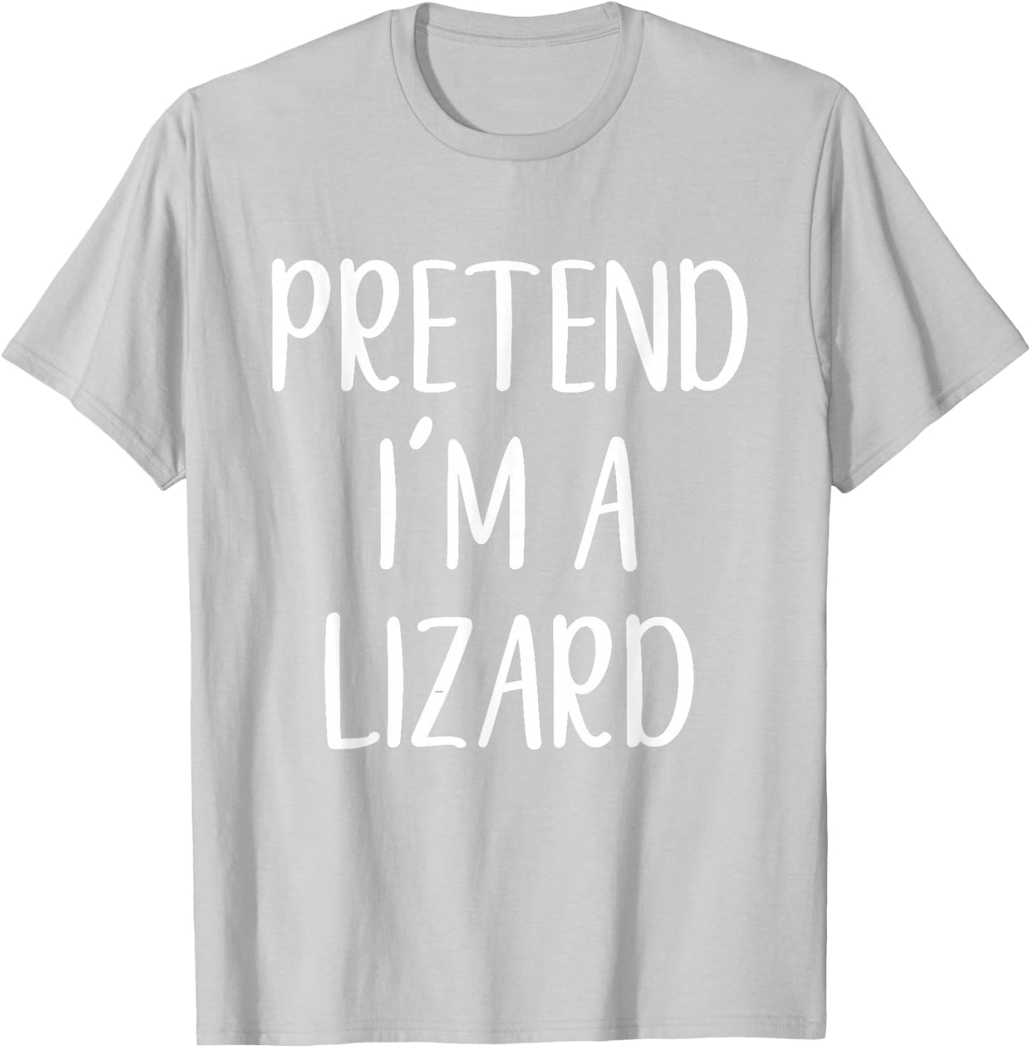 Pretend I'm A Lizard Costume Halloween Funny Easy Adult Kid T-Shirt - T-Shirt | Ash