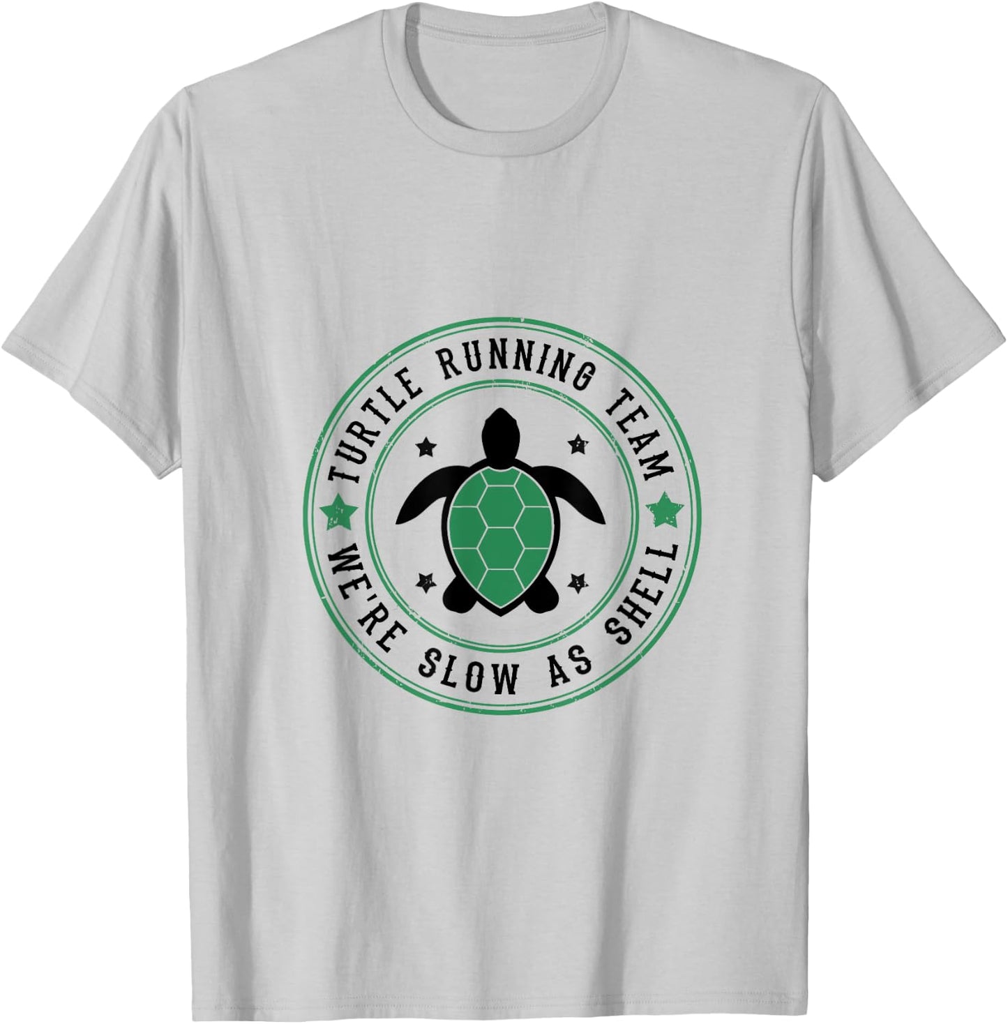 Turtle Running Team Funny Slow Runners T-Shirt - T-Shirt | Ash