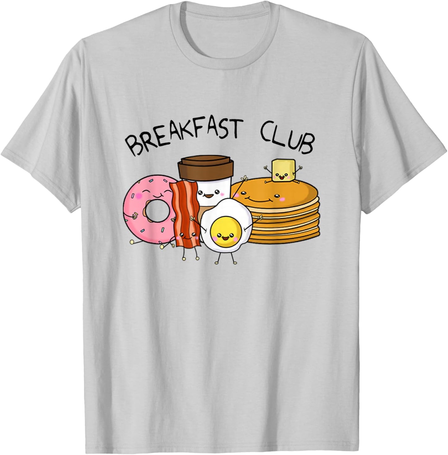 Breakfast Club Food Cute Kawaii Parody T-Shirt - T-Shirt | Ash