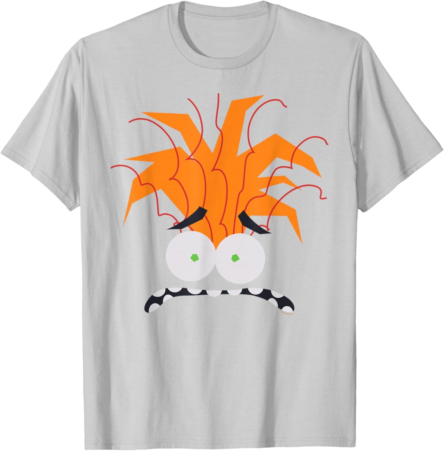 Disney and Pixar's Inside Out 2 Anxiety Costume Big Face T-Shirt - T-Shirt | Ash