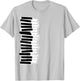 Funny Wobbly Piano Keyboard – Pianist & Musician Graphic T-Shirt - T-Shirt | Ash