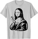 Mona Wiener Funny Mona Lisa with Hotdog Parody Meme Art T-Shirt - T-Shirt | Ash