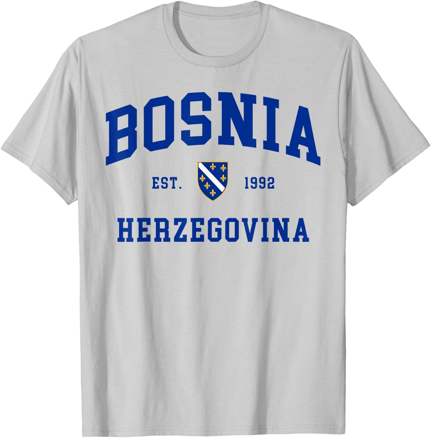 Bosnia Gift Flag Bosnia Vintage Herzegovina Sarajevo T-Shirt - T-Shirt | Ash