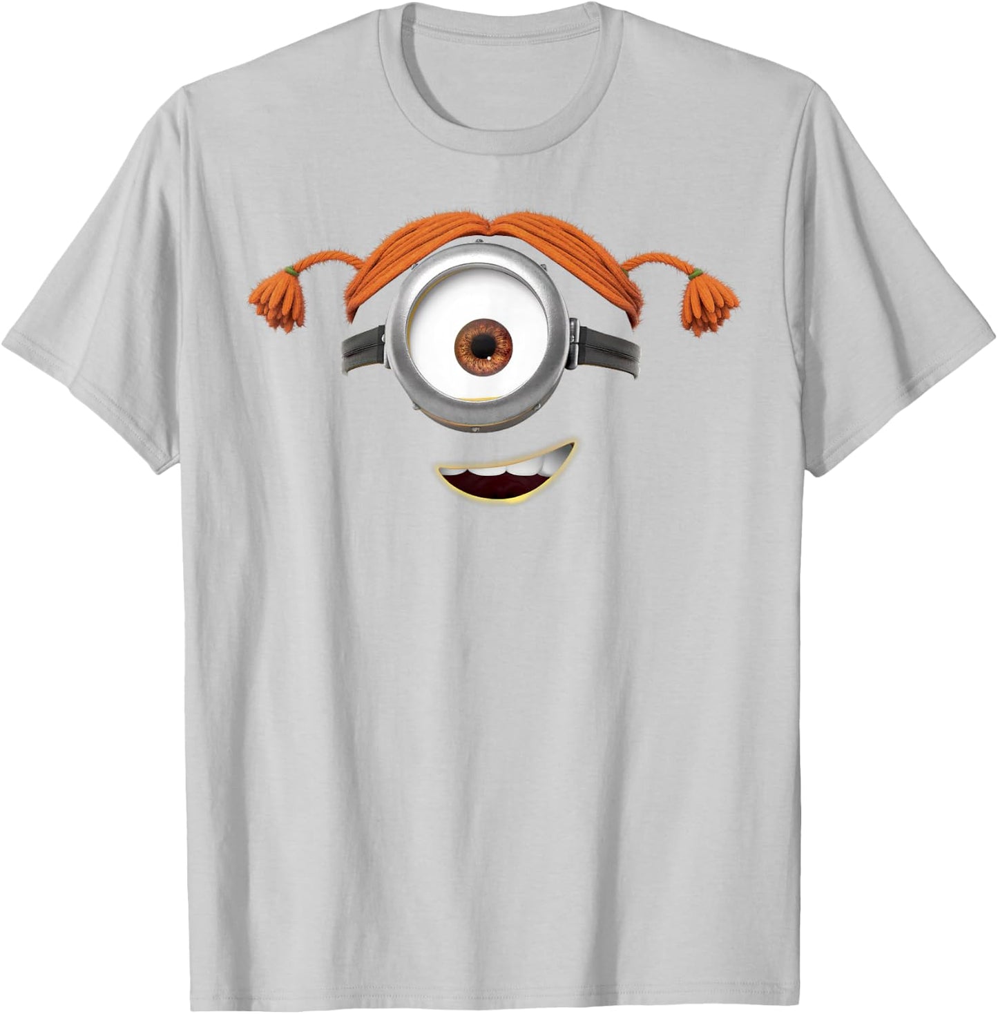 Despicable Me Minions Carl Pigtails T-Shirt - T-Shirt | Ash