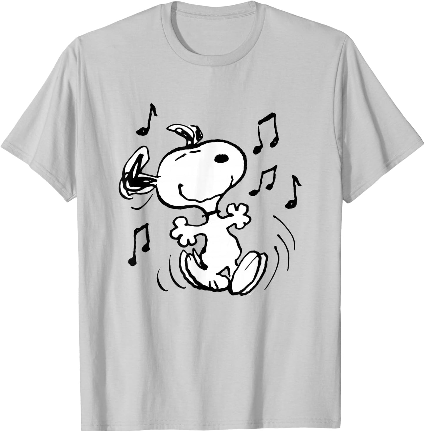 Peanuts - Snoopy Dancing , Blue, S T-Shirt - T-Shirt | Ash