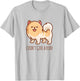 Cute Pomeranian Pom I Don't give a Fluff Funny T-Shirt - T-Shirt | Ash