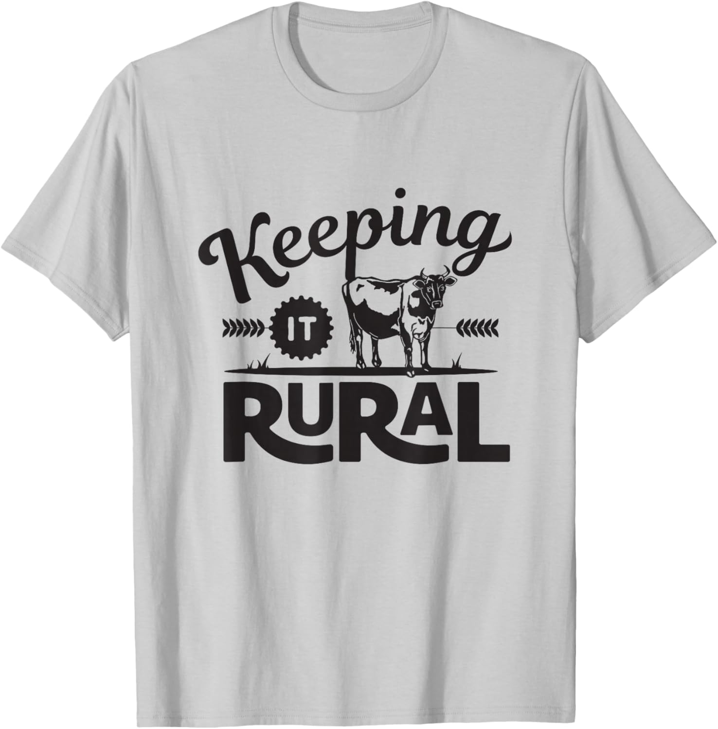 Keeping It Rural 2 Funny Farmer T-Shirt - T-Shirt | Ash