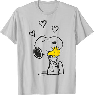 Peanuts - Snoopy Woodstock I Hold You T-Shirt - T-Shirt | Ash