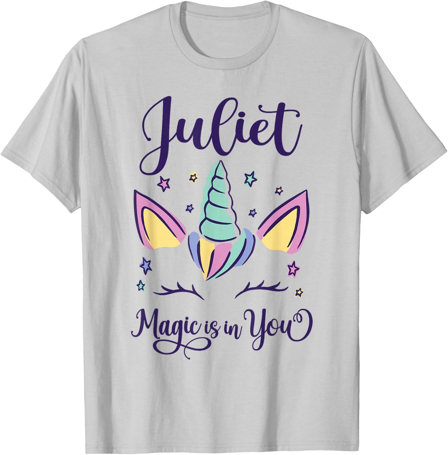First Name Juliet Personalized Juliet T-Shirt - T-Shirt | Ash