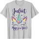 First Name Juliet Personalized Juliet T-Shirt - T-Shirt | Ash