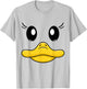 Duck costume goose duck face duck beak funny animal costume T-Shirt - T-Shirt | Ash