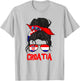 Kroatien für Mädchen Kroatische Flagge für Frauen Kroaten T-Shirt - T-Shirt | Ash