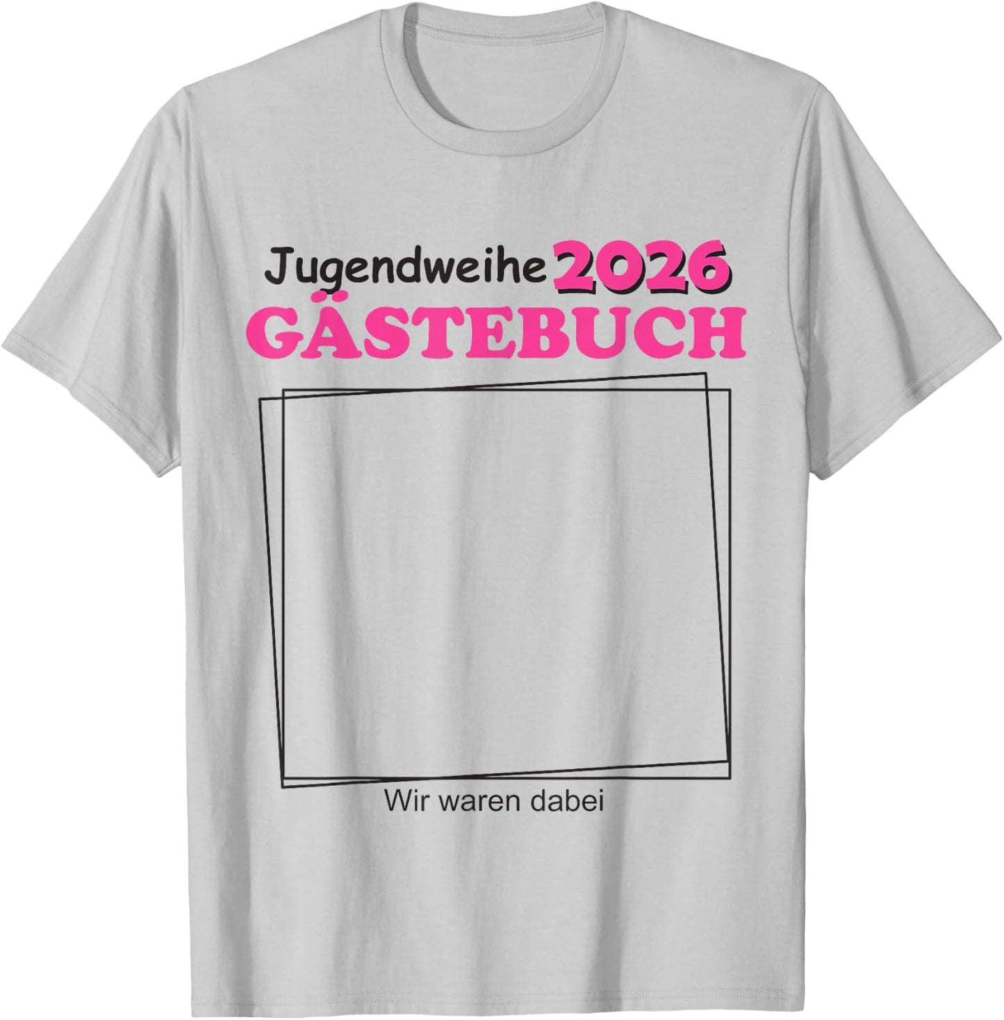 Jugendweihe 2026 Gästebuch für Jugendliche Jungen T-Shirt - T-Shirt | Ash