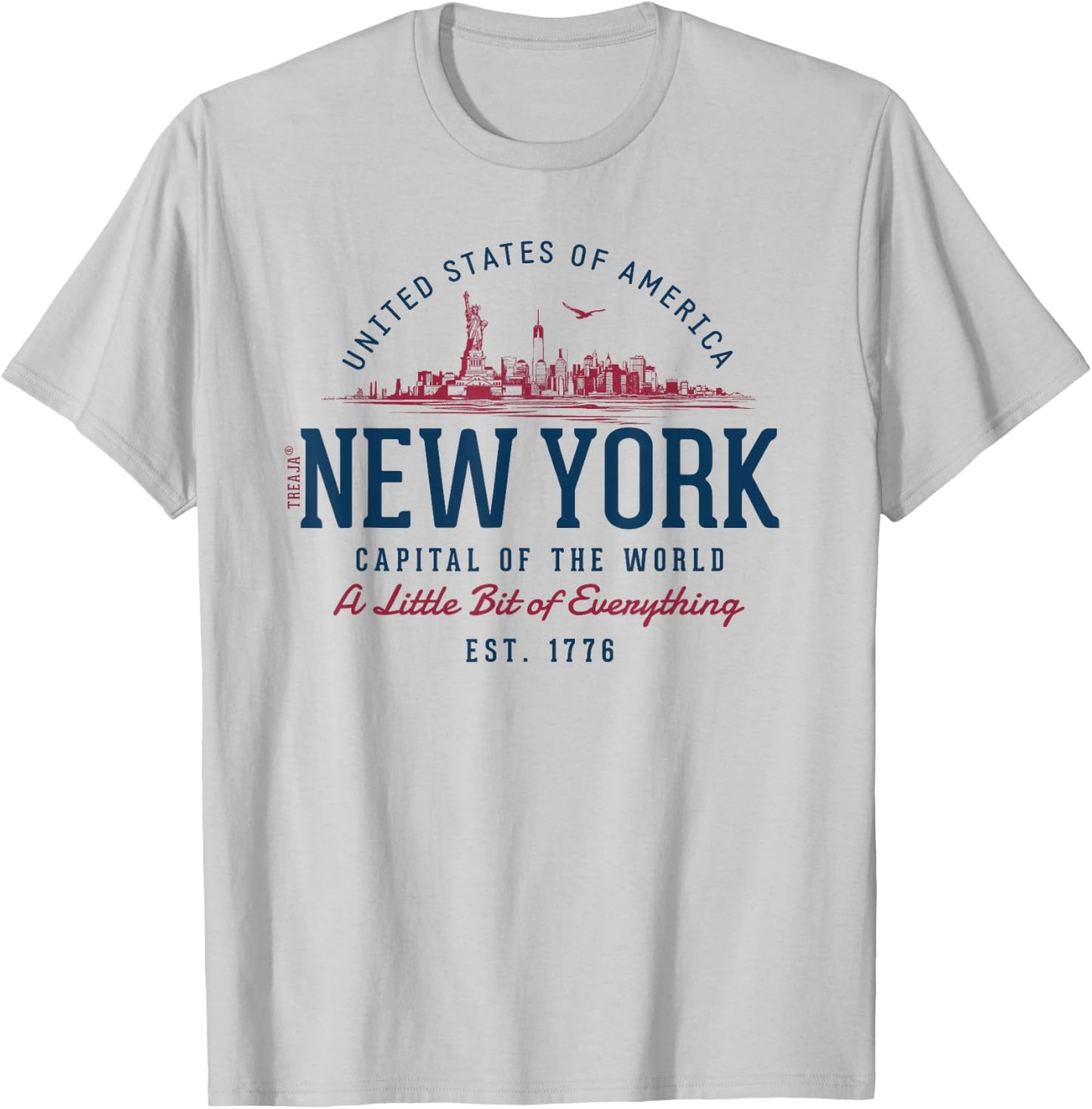 Vintage Look Retro Style United States New York , White T-Shirt - T-Shirt | Ash
