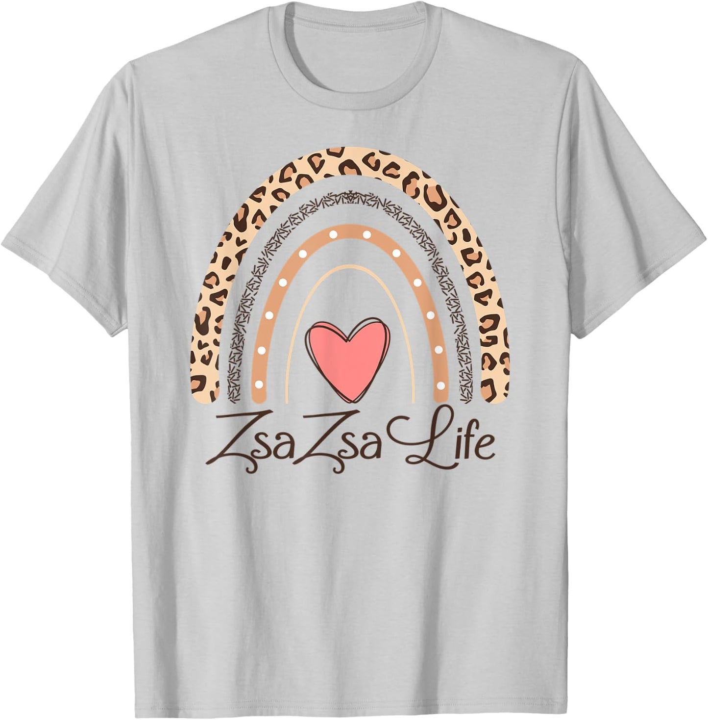ZsaZsa Life Boho Rainbow Funny Grandma Zsa Zsa T-Shirt - T-Shirt | Ash