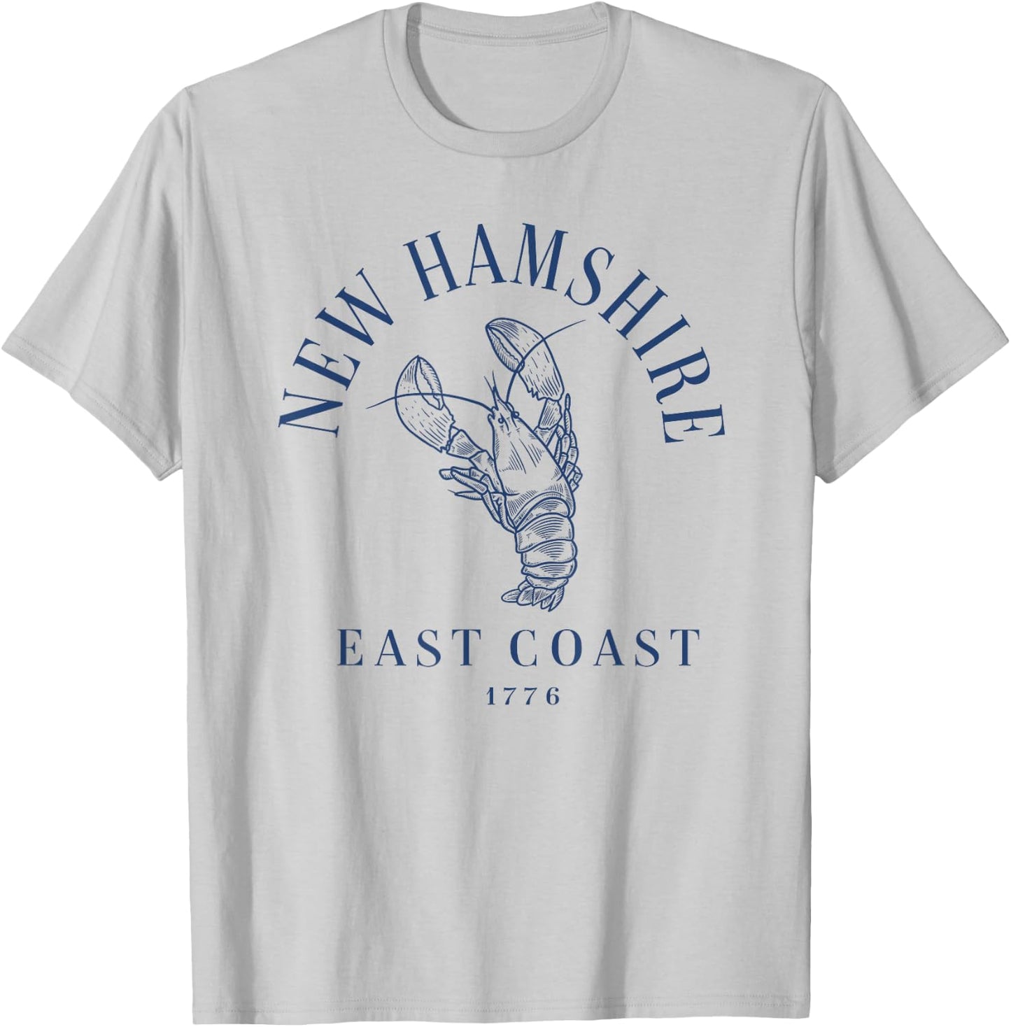 New Hampshire Lobster Vintage T-Shirt - T-Shirt | Ash