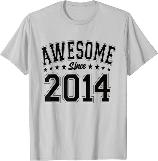 Awesome Since 2014 Birthday Awesome Vintage 2014 T-Shirt - T-Shirt | Ash
