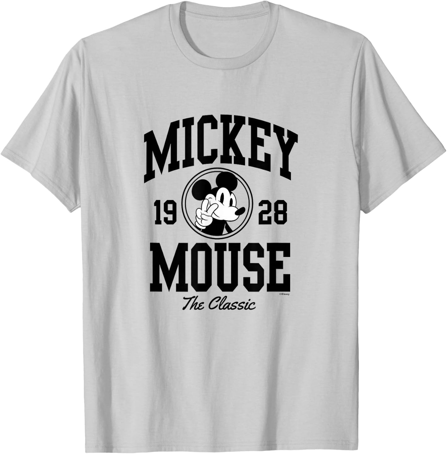Mickey Mouse - 1928 Collegiate T-Shirt - T-Shirt | Ash
