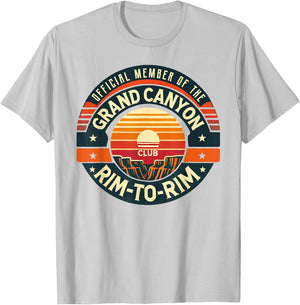 Official Member of the Grand Canyon Rim-to-Rim Club T-Shirt - T-Shirt | Ash