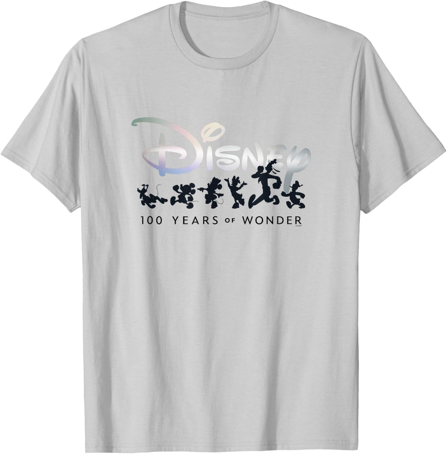 Disney 100 Years of Wonder Mickey & Pals Silhouettes D100 , blue T-Shirt - T-Shirt | Ash