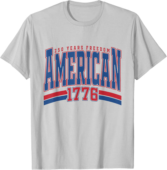 America 250th Anniversary 1776–2026 USA 250 Years of America T-Shirt - T-Shirt | Ash