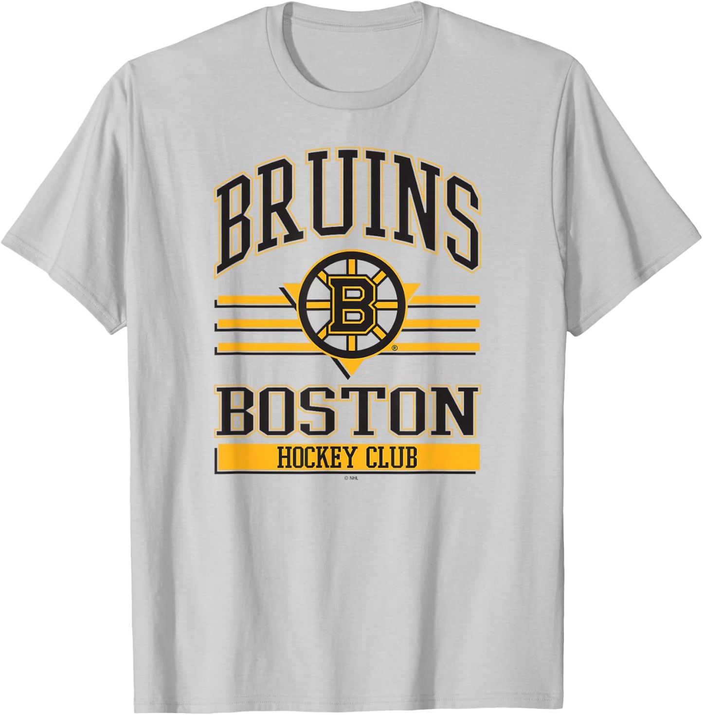 Boston Bruins Hockey Club White Officially Licensed T-Shirt - T-Shirt | Ash