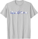 Moomin Moomintroll and Co in Nature Blue Print , gray T-Shirt - T-Shirt | Ash