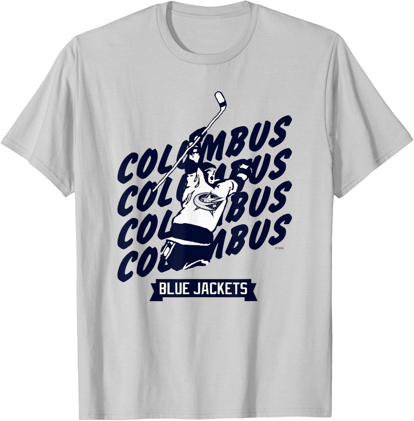 Columbus Blue Jackets Graffiti Red Officially Licensed T-Shirt - T-Shirt | Ash