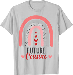 Announcement Pregnancy Future Cousine T-Shirt - T-Shirt | Ash