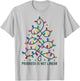 Progress Is Not Linear | Special Ed Teacher Christmas Lights T-Shirt - T-Shirt | Ash