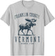 Franklin County, Vermont. Moose Vintage Design T-Shirt - T-Shirt | Ash