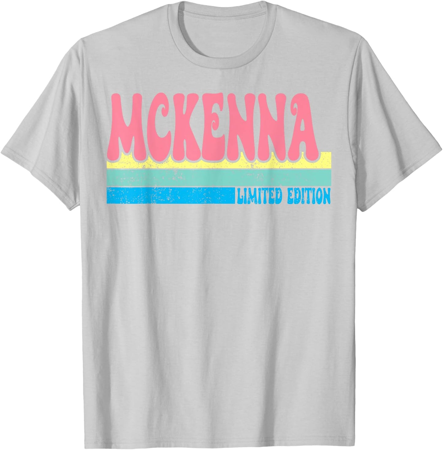 MCKENNA Name Personalized Cute Idea Groovy Women MCKENNA T-Shirt - T-Shirt | Ash