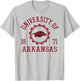 Arkansas Razorbacks Stamp Officially Licensed T-Shirt - T-Shirt | Ash