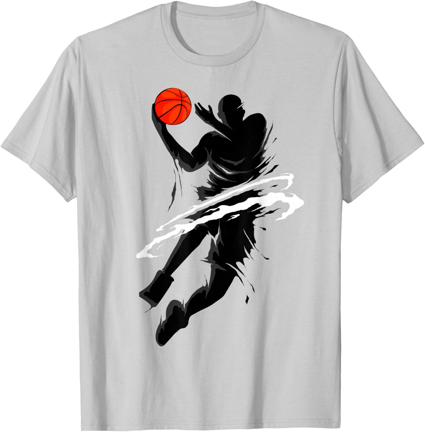 Basketball Player Fan Hoops Basketball Slam Dunk Game Day T-Shirt - T-Shirt | Ash