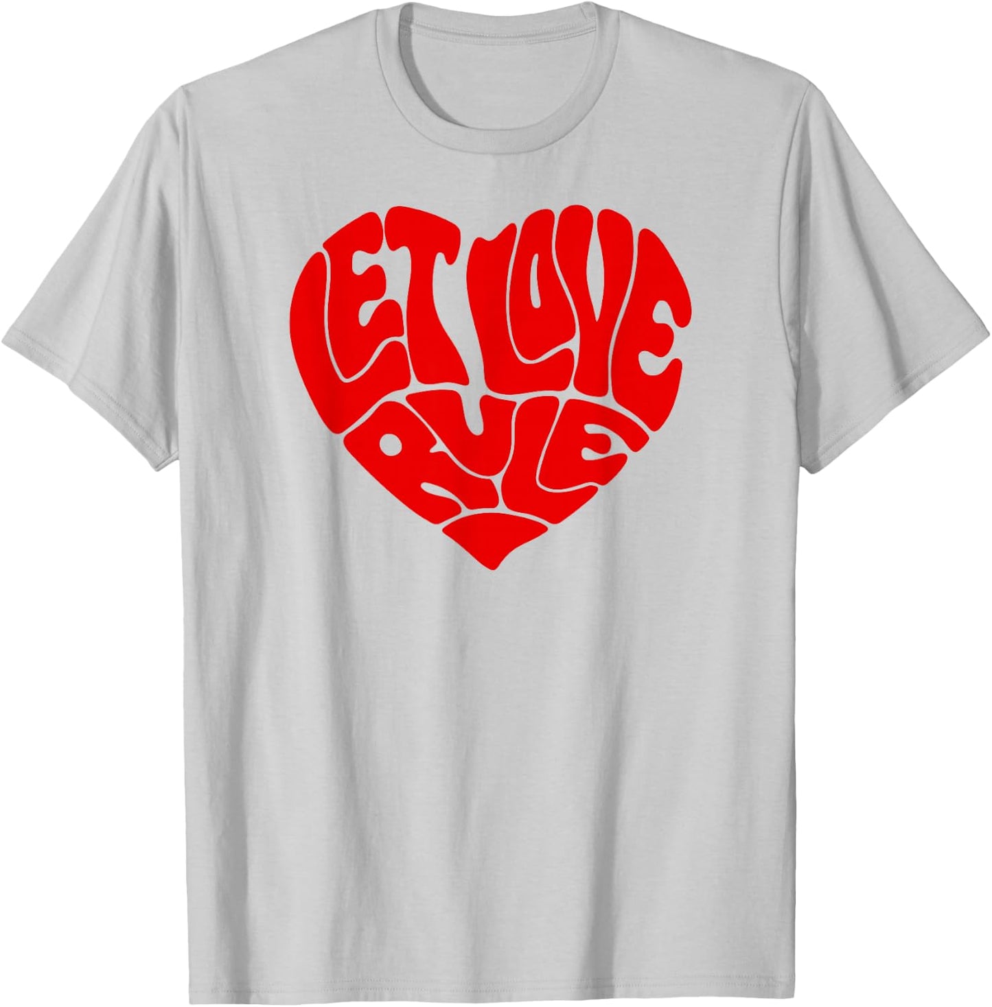Lenny Kravitz – Let Love Rule Red Heart T-Shirt - T-Shirt | Ash