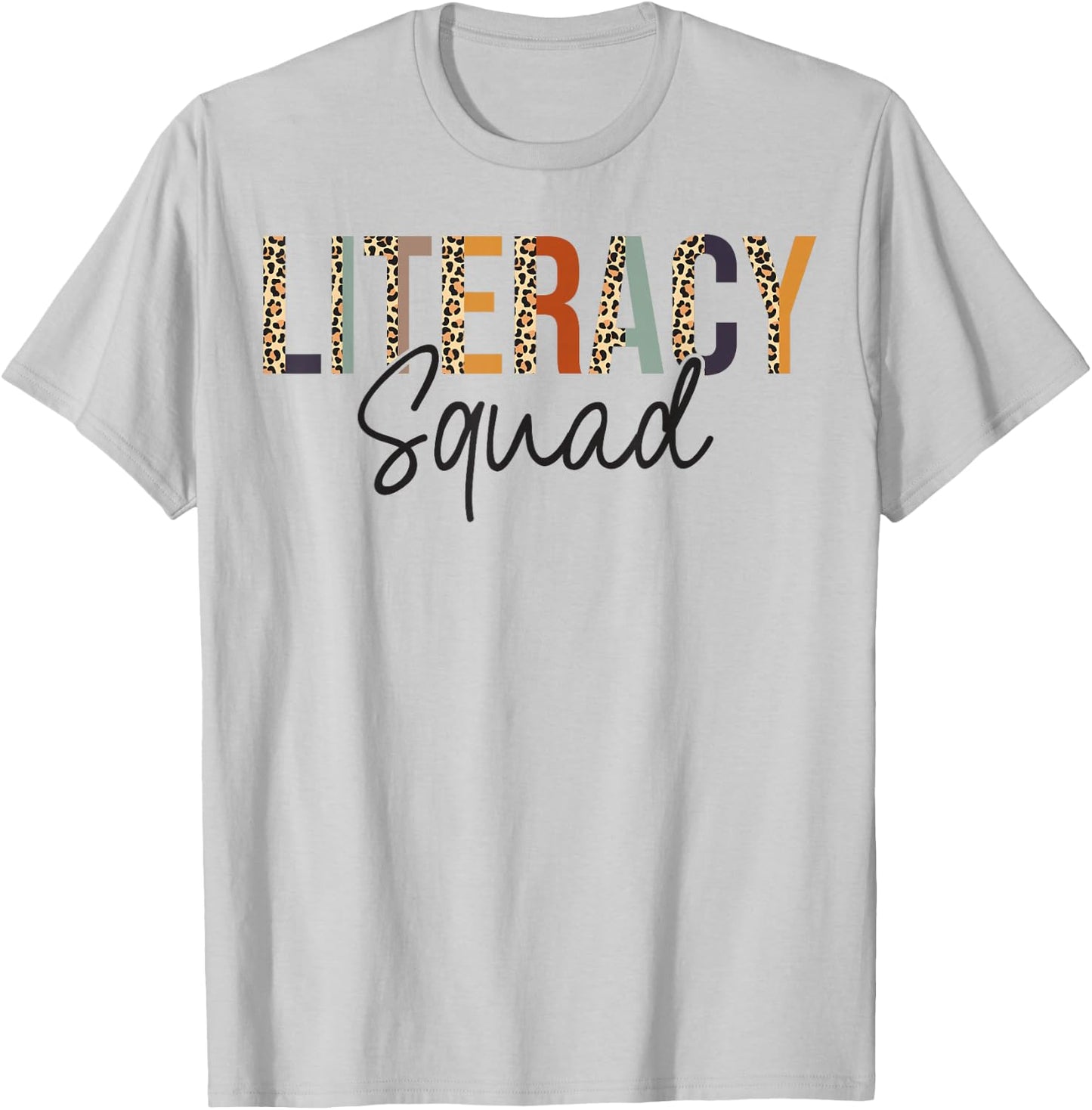Literacy Squad Team Back To School Literacy Teacher T-Shirt - T-Shirt | Ash