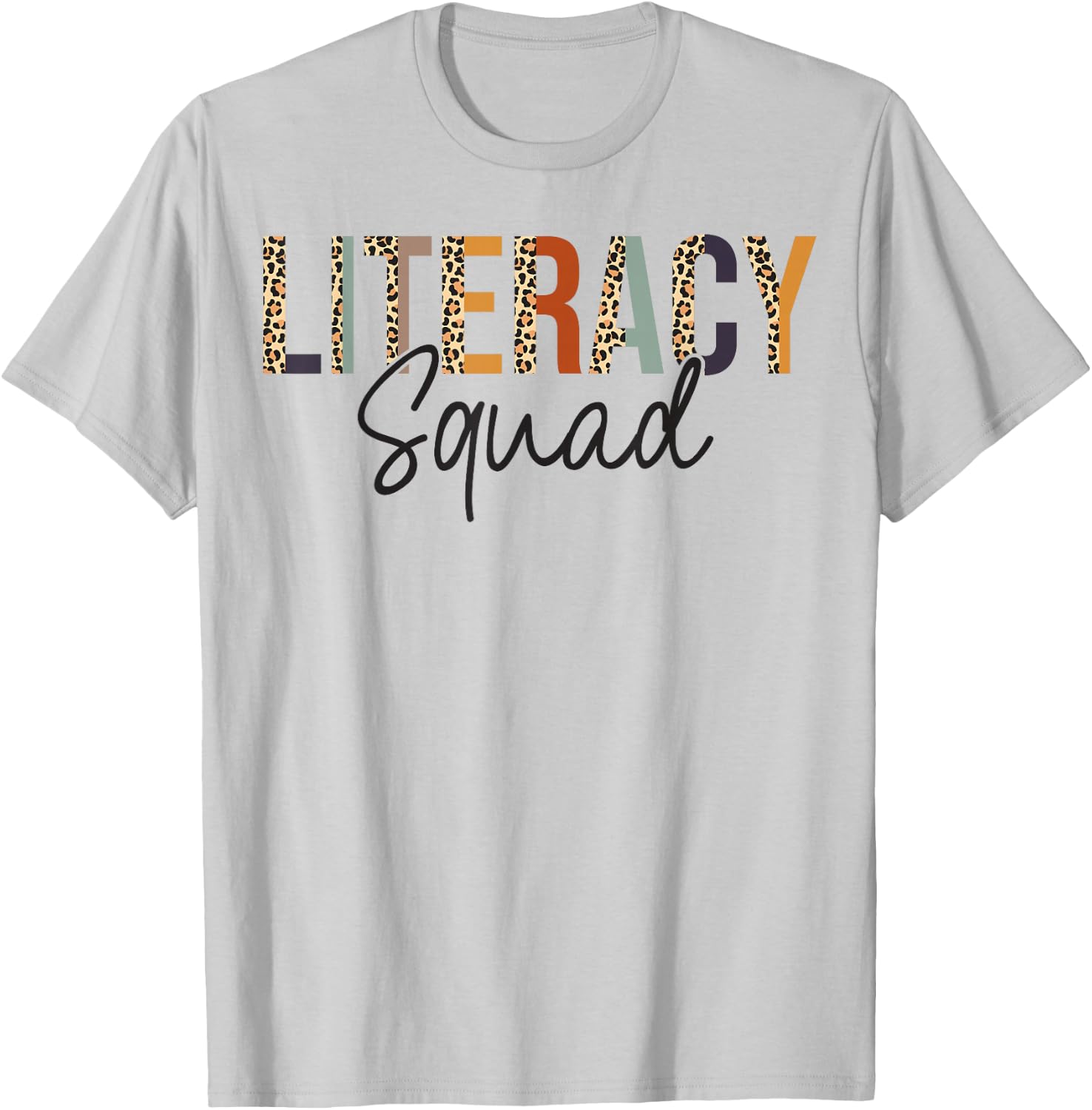 Literacy Squad Team Back To School Literacy Teacher T-Shirt - T-Shirt | Ash