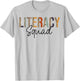 Literacy Squad Team Back To School Literacy Teacher T-Shirt - T-Shirt | Ash