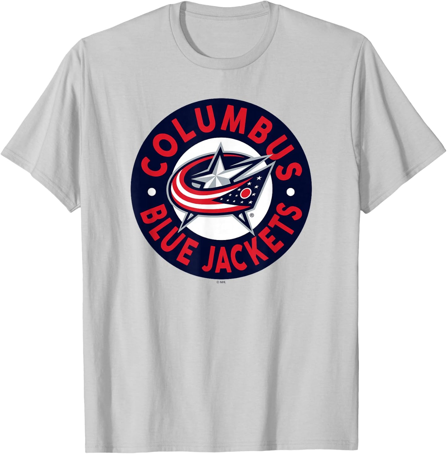 Columbus Blue Jackets Symbol Gray Officially Licensed T-Shirt - T-Shirt | Ash