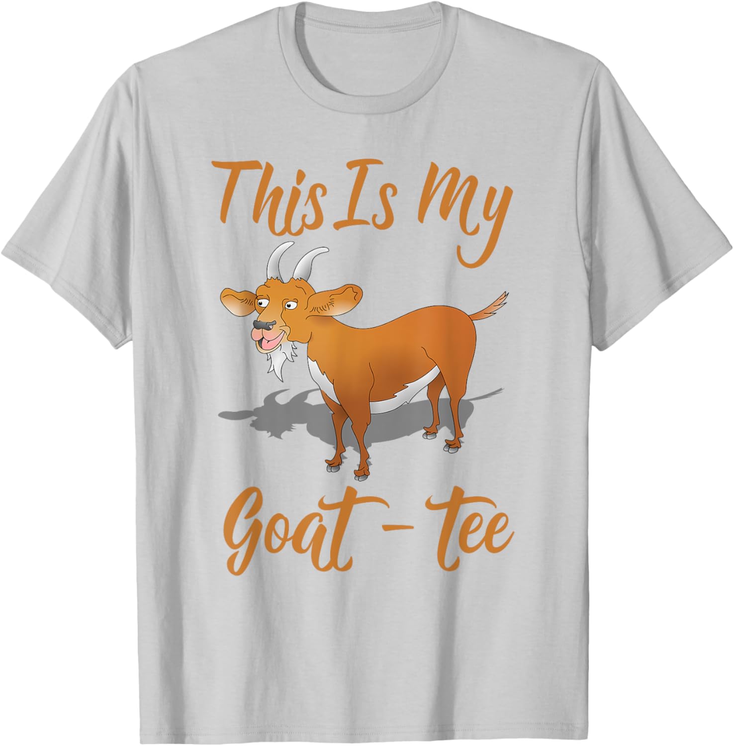 Goat Goatee Beard Funny T-Shirt - T-Shirt | Ash