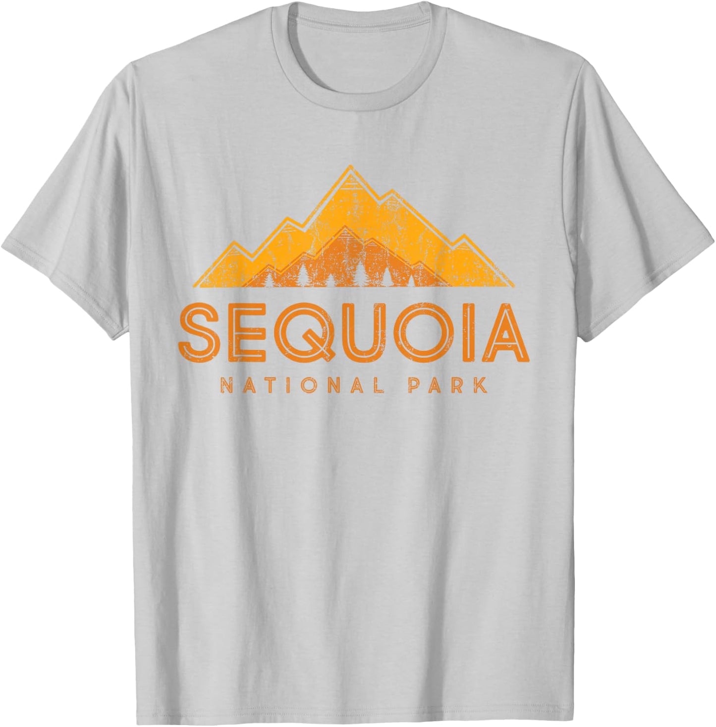 California | Kings Canyon - Vintage Sequoia National Park T-Shirt - T-Shirt | Ash