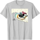 Chilly Willy the Penguin Sledding Holiday T-Shirt - T-Shirt | Ash
