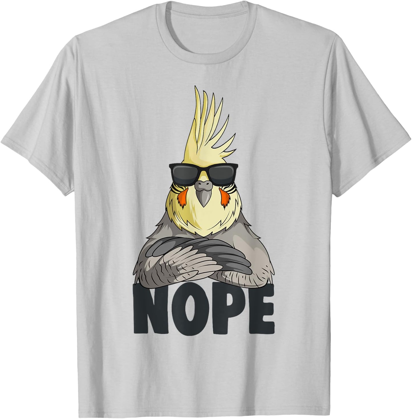 Cockatiel Bird Women Kids Girl T-Shirt - T-Shirt | Ash
