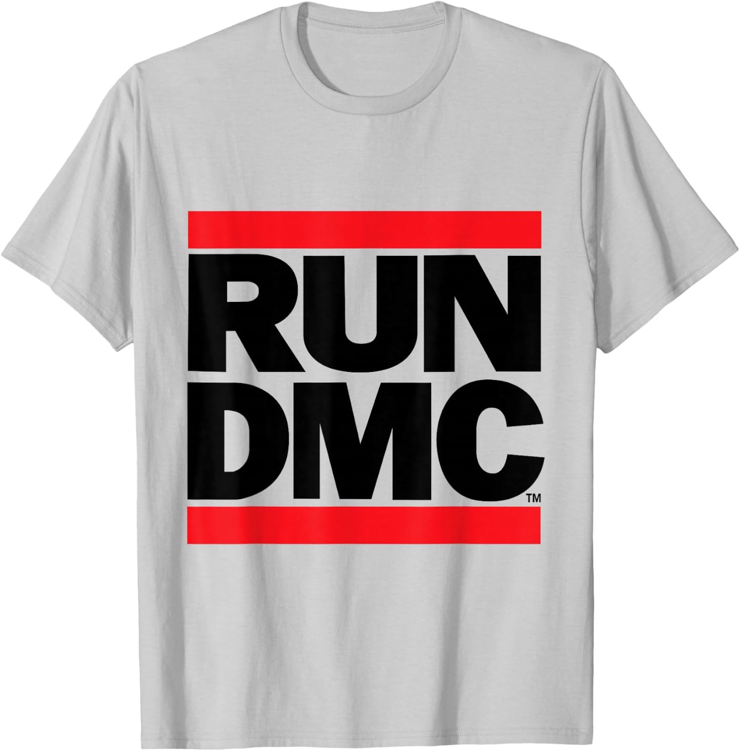 RUN DMC Official Logo Light T-Shirt - T-Shirt | Ash