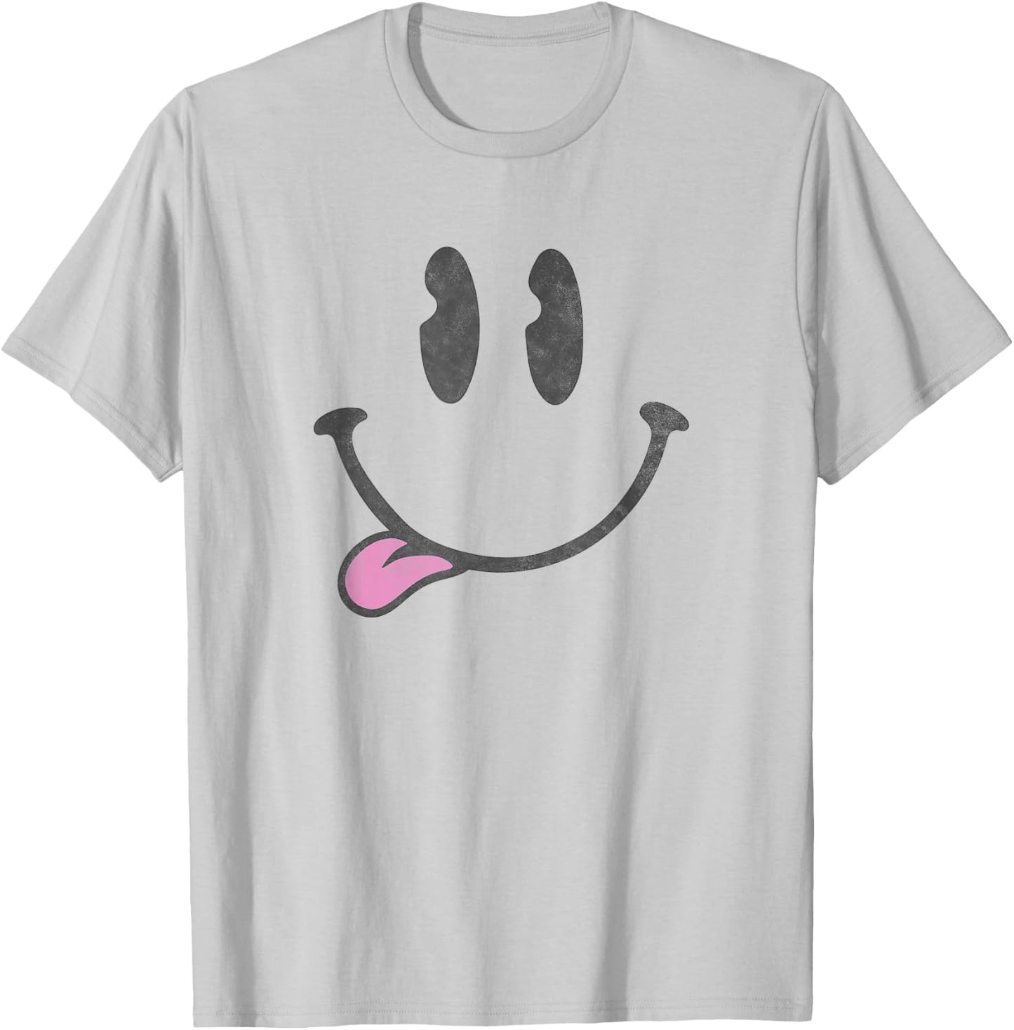 Trendy Happy Smiley , white, S T-Shirt - T-Shirt | Ash