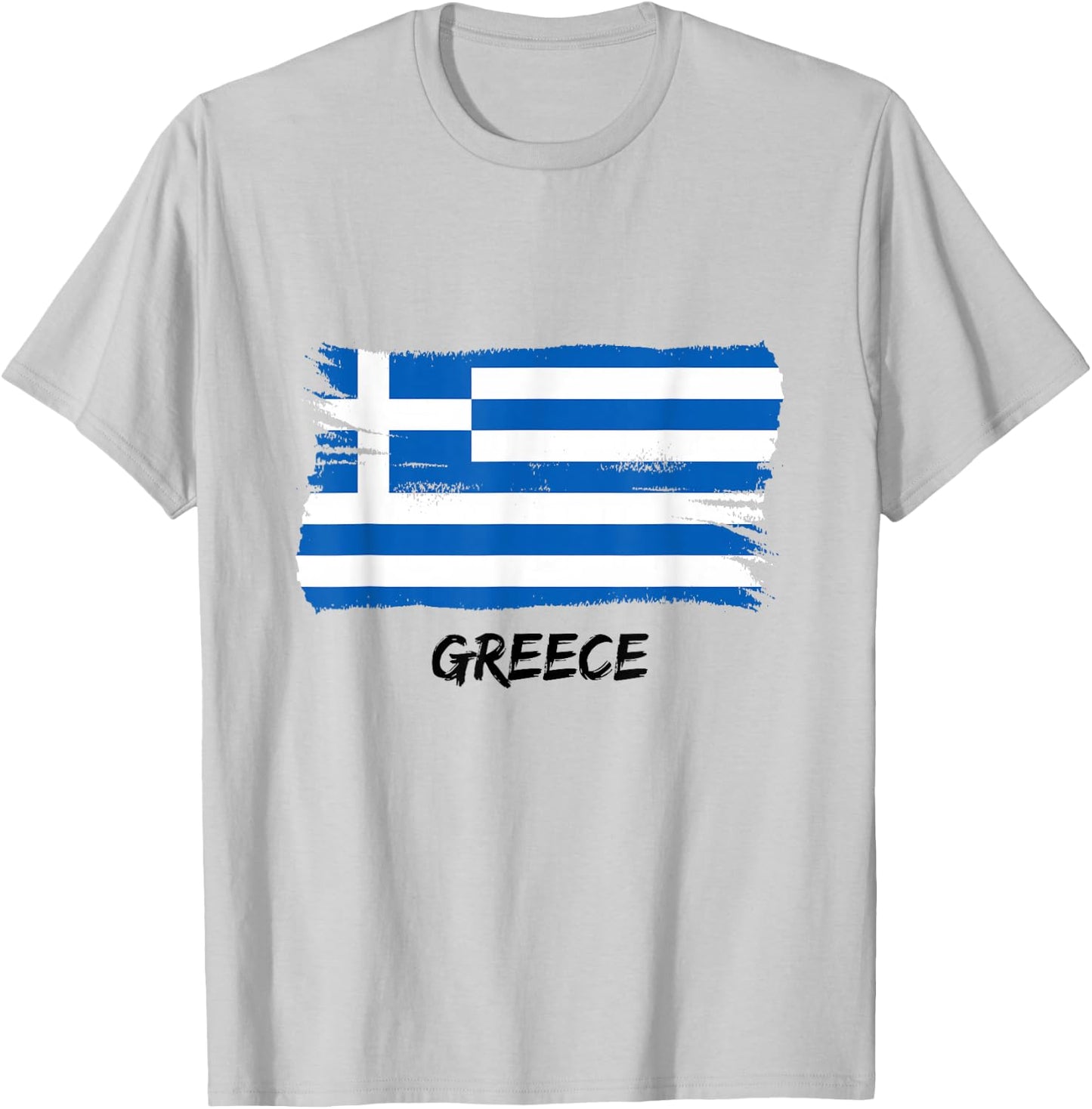 Greek Flag Greece , White T-Shirt - T-Shirt | Ash