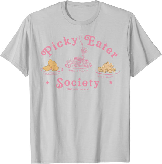 Picky Eater Society Chicken Nuggets Mac N Cheese T-Shirt - T-Shirt | Ash