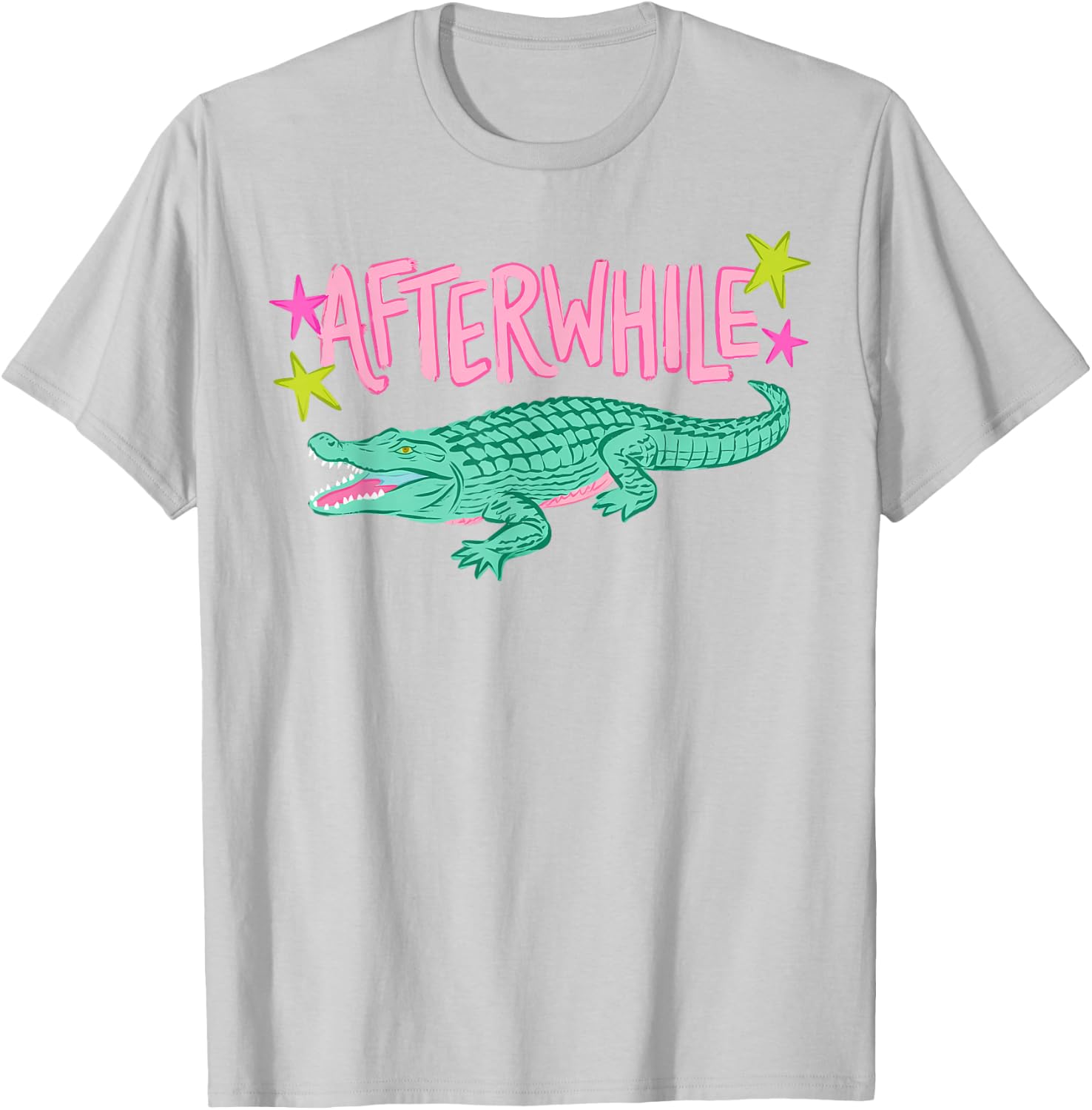 After While Crocodile Later Gator Funny Last Day of School T-Shirt - T-Shirt | Ash