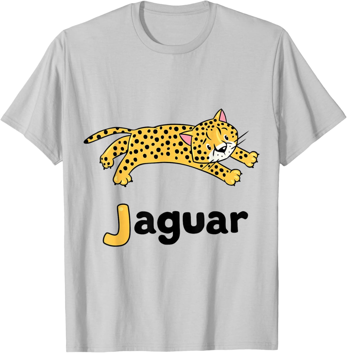 J is for Jaguar ABC Alphabet for Teachers Students T-Shirt - T-Shirt | Ash